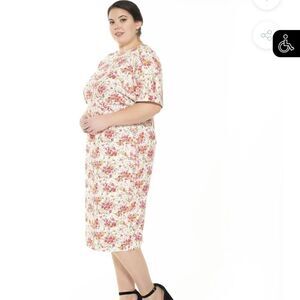 🌺🌸ALEXIA ADMOR JACQUELINE DOLMAN SLEEVE SHEATH 1x